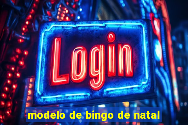 modelo de bingo de natal